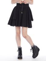 ウエストレースアップスカート/キャメル