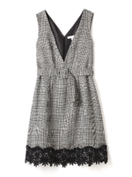 グレンチェックワンピース/ベージュ(040)