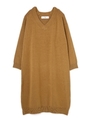 バルキーハイゲージニットワンピース/ベージュ(040)