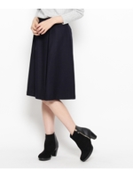 フロントタックスカート/ネイビー(093)