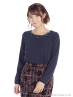 あったか保湿プレミアジョーゼットPO　1/Sグレー