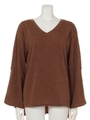 スリットスリーブTOPS/BLACK