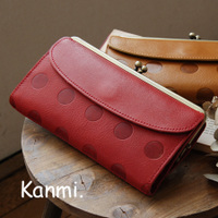 キャンディルーフみずたまレザーロングウォレット