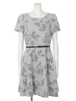 フロッキーレディフレアーOP/ライトグレー