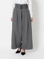 ツイードワイドパンツ/グレー