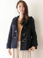 メルトンウールショートダッフルコート/キャメル