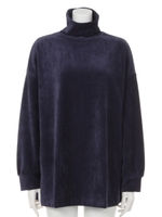 【BED&BREAKFAST】STRETCH VELOUR Tunic/BLUE