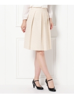 ラメツイードAラインスカート/ベージュ(052)