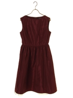 裾チュールドレス/ボルドー