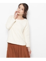 フクレケーブルジャカードプルオーバー/アイボリー(004)