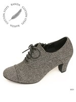 【ストレスフリー】レースアップブーティ/MIX