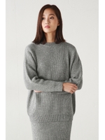 【AZUL by moussy】畦編みニットセットアップ/BEG