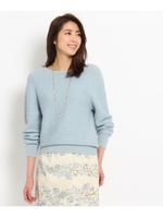 ガーター編みニットプルオーバー/ライトグレー(011)