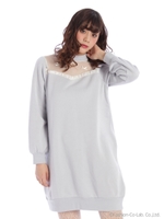 裏起毛フロント切替カットOP/ブルー