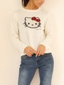 Hello Kittyフェイスニット/WH