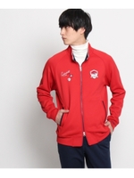 裏起毛ジャージジップカーディガン/レッド(062)