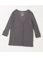 ヌメールテレコカーデイガン風TOP/L-GRAY