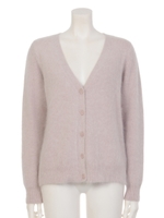 アンゴラＶカーデ/ベビーピンク