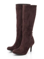 【ストレスフリー】プレーンロングブーツ/BROWN