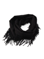 ISLAND KNIT WORKS フリンジスヌード/ブラック(019)