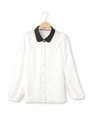 ◆肩チビフリルシャツ/アイボリー(504)