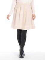 ふんわり上品タックミディスカート/ベージュ