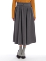 ウエストベルトアシメスカート/クロ