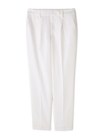 トリアセキュプラ綾二重テーパードパンツ/ホワイト(030)