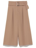 ベルト付スカート風ガウチョパンツ/IVR