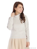 ボーテレースオフタートルニット/ライトグレー