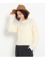 ボリュームスリーブローゲージニット/ナチュラル(050)