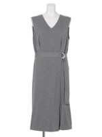 ラップワンピース/杢グレー