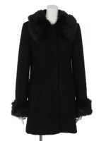 2WAYファーカラーCT/ブラック