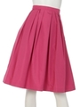 スプリングカラータックスカート/濃ピンク