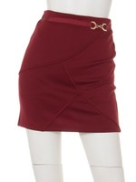 切り替えデザインスカート/ネイビー