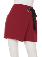 リングラップミニスカート/ボルドー