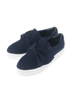 リボン厚底スニーカー/ブルー