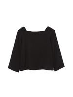 《B ability》ダブルサテンブラウス/ブラック(010)