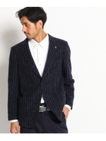 エアリーストライプジャージジャケット/グレー(112)