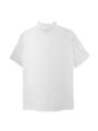 シフォンハイネックカットソー/white