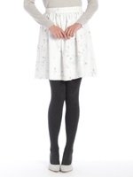 sweetieガーデンフラワースカート/シロクロ