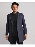 カシミア混メルトンコート/ネイビー(093)