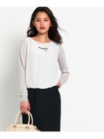 [S]サテンコンビニットプルオーバー/ネイビー(093)