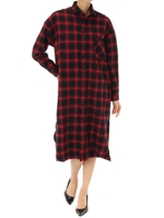 【AZUL by moussy】チェックシャツワンピース/柄GRY