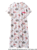 【X-girl×DC FEMALE】PATTERN HIGH-NECKED DRESS/アッシュ