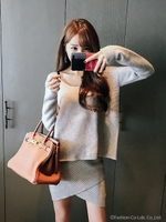 チューリップスカートセットアップ/グレー