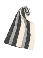 マルチストライプカシミヤマフラー/ネイビー(093)