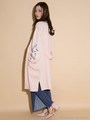 刺繍ポンチガウン/ネイビー