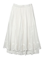 DOUBLE LACE LONG SKIRT/ホワイト