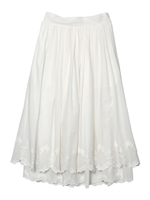 DOUBLE LACE LONG SKIRT/ホワイト